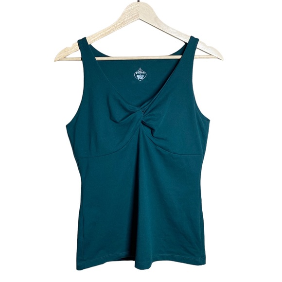 Prana Emerald Green V-Neck Tank Top - Picture 1 of 3